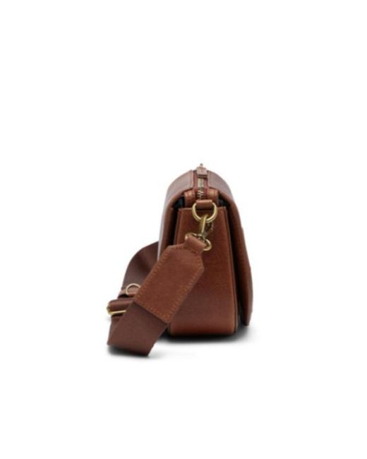 DIESEL Brown 1Dr Logo Embossed Camera Bag