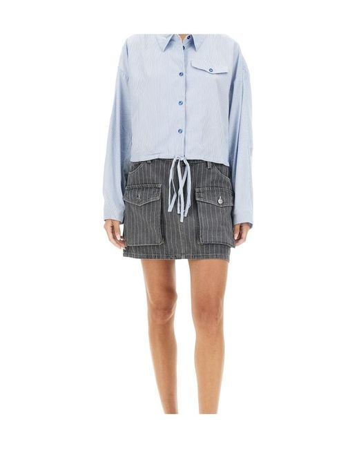 Baum und Pferdgarten Gray Sali Pinstripe Skirt