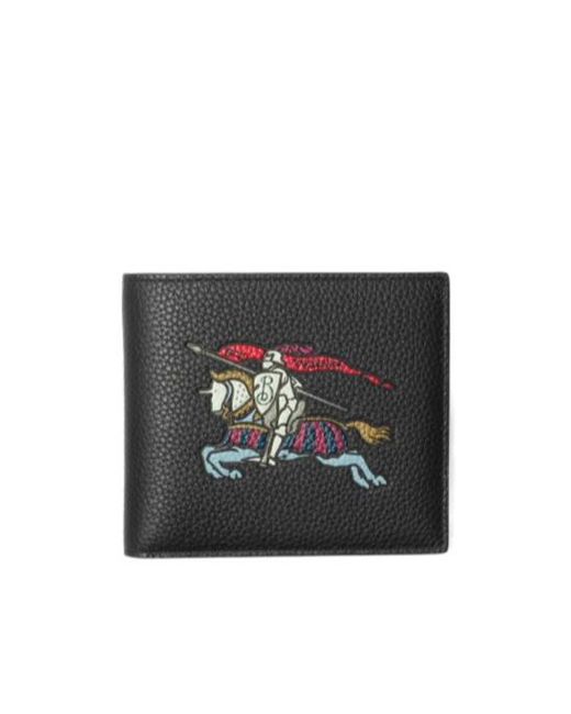 Burberry Black Ekd Bifold Wallet for men