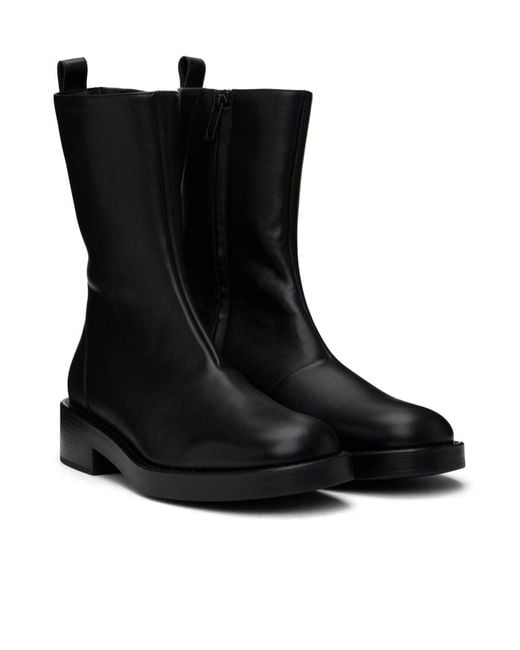 Courreges Black Courrèges Round Toe Rider Boots for men