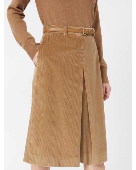 Max Mara Brown Belt Loop Skirt