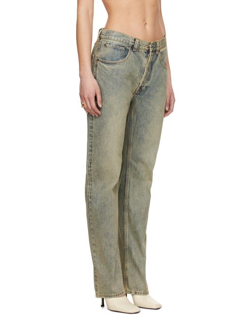 Entire studios Gray Slem Straight-Leg Jeans