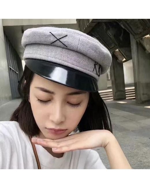 Ruslan Baginskiy Gray Baker Boy Hat