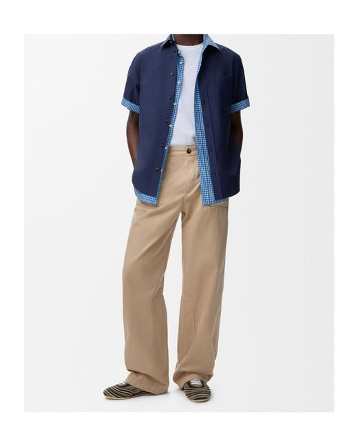 Loewe Natural Lightweight Washed Satin Pants for men