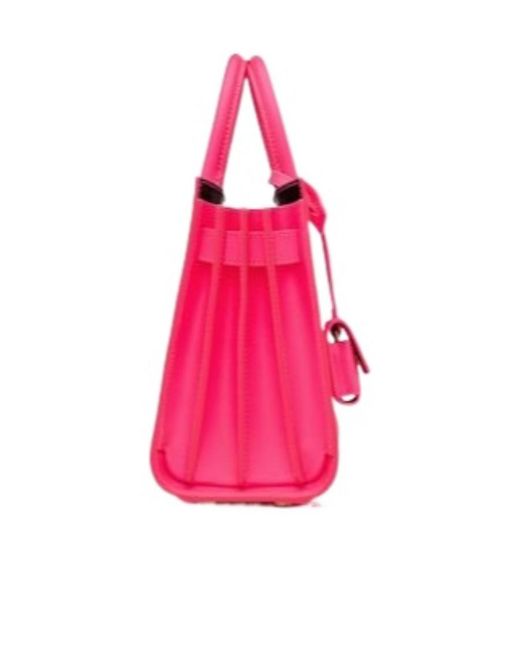 Saint Laurent Pink Sac De Jour Nano Crossbody Bag