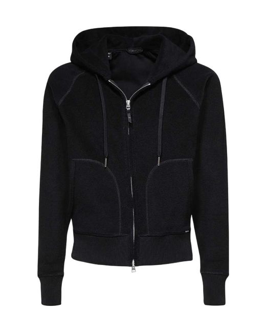 Tom Ford Black Long-Sleeved Casual Jacket for men