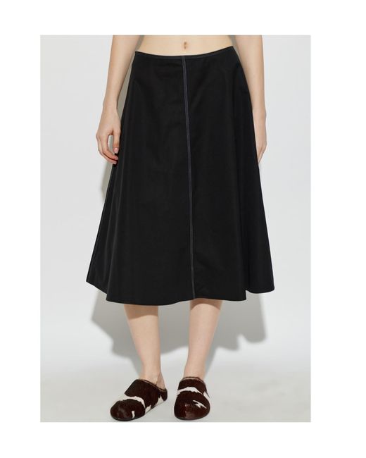 Marni Black A-Line Flared Skirt