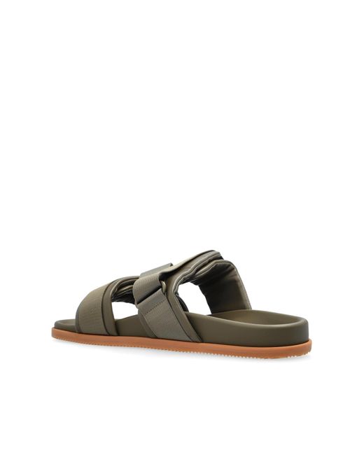 Moncler Brown Mon Summer Sliders for men