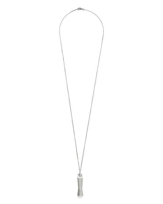 Rick Owens White Sister Charm Pendant Necklace for men