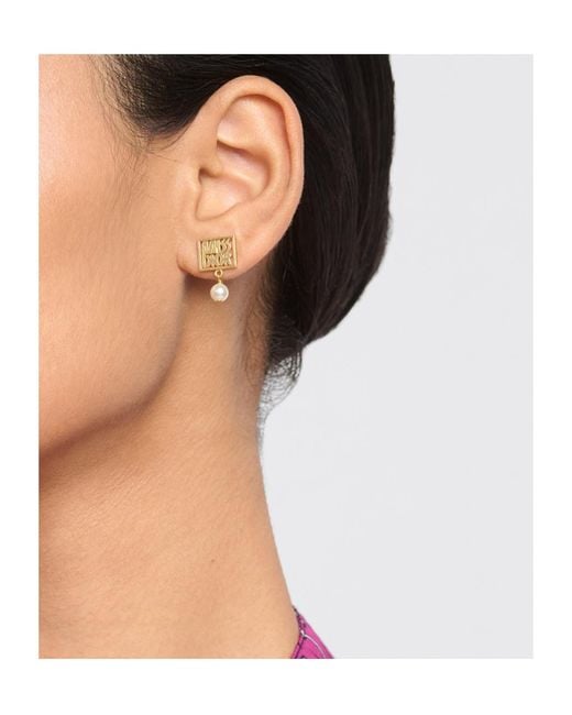 Dior White Miss Earrings