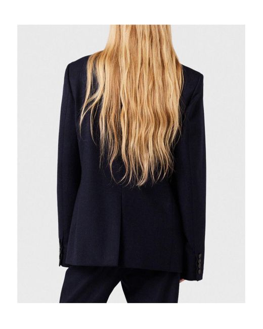 Stella McCartney Blue Single-Breasted Tailored Blazer