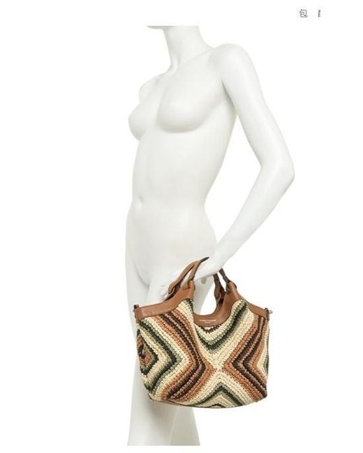 Gianni Chiarini Metallic Dua Woven Shoulder Bag
