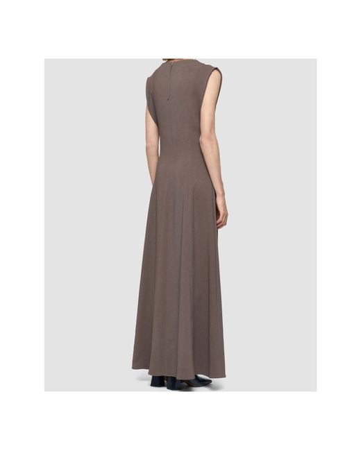 Joseph Brown Sleeveless Midi Dress