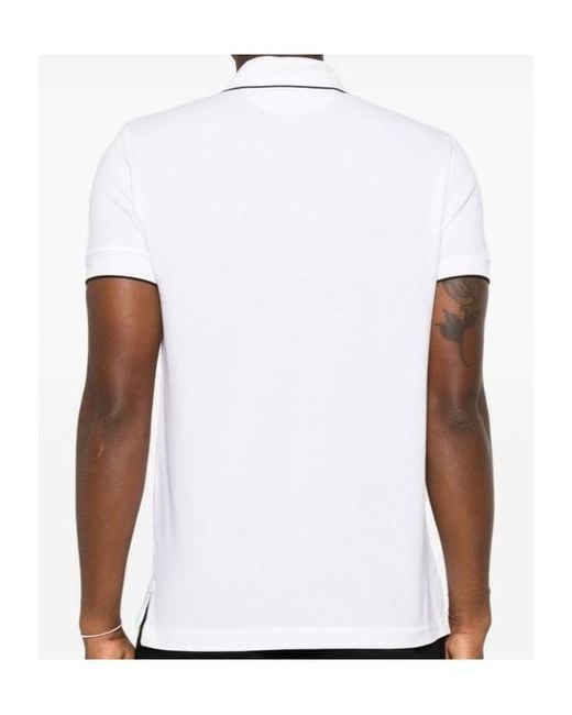 Tom Ford White Tipping-Detail Short-Sleeve Polo Shirt for men