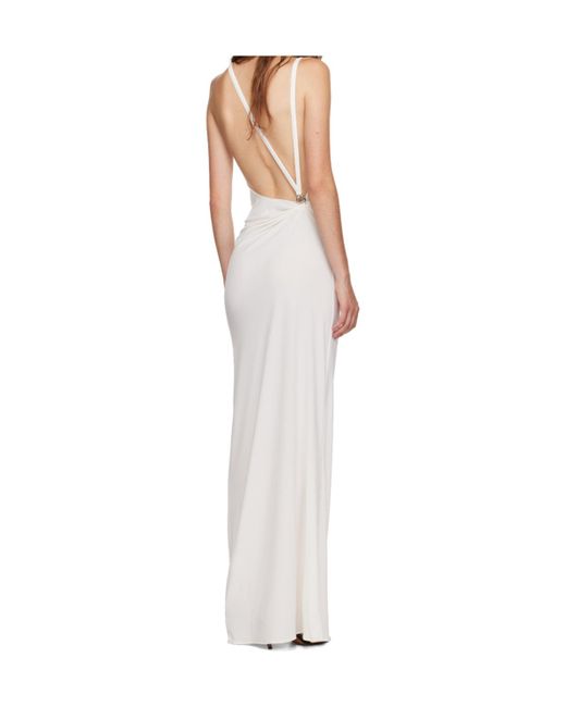 Coperni White Open-Back Sleeveless Long Dress