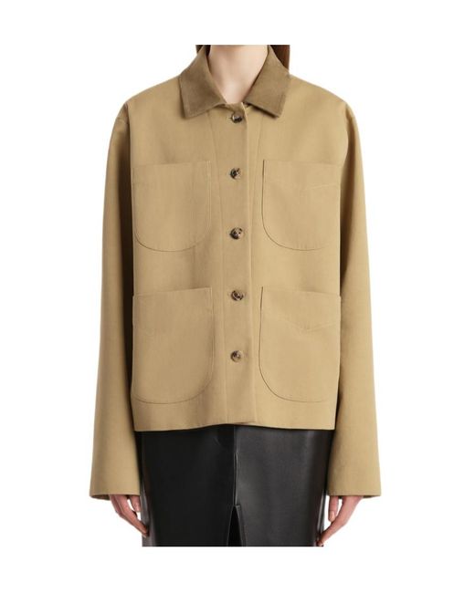 Khaite Natural Collared Casual Jacket