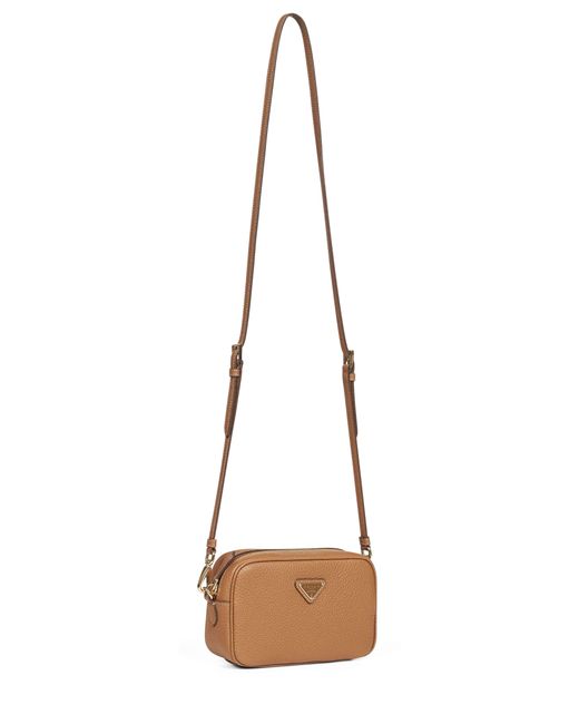 Prada Natural Zipper Shoulder Bag
