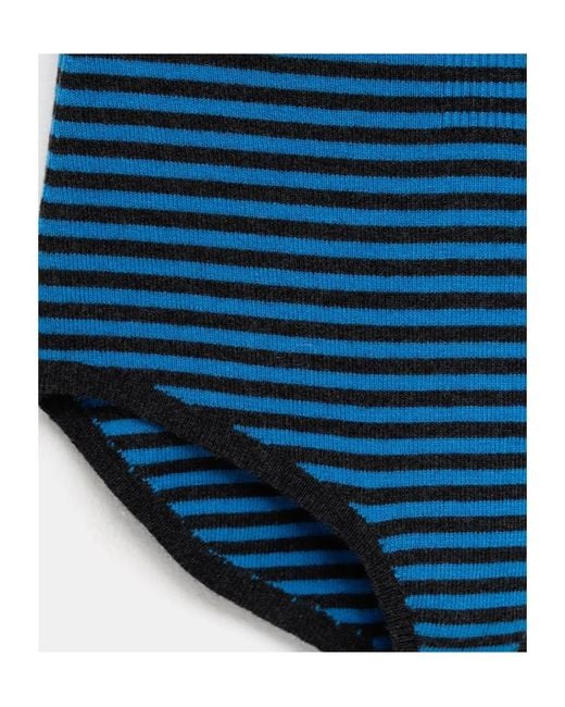Paloma Wool Blue Striped Mini Shorts