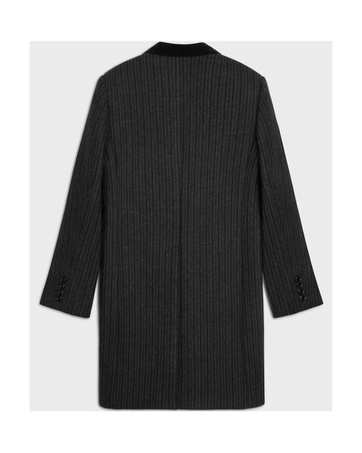 Céline Black Chesterfield Coat for men
