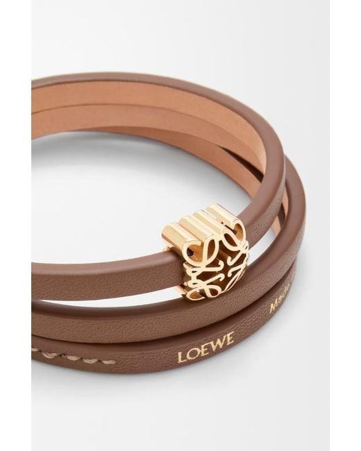 Loewe White Anagram Bombe Twist Bracelet