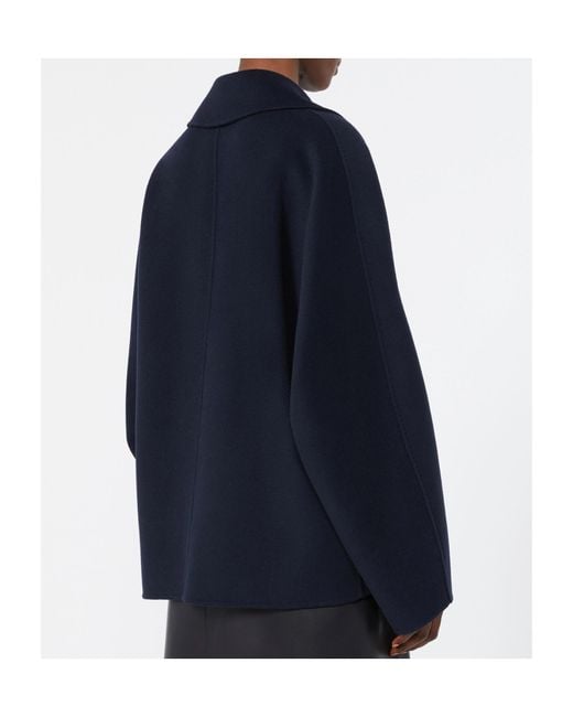 Max Mara Blue Lapel Long-Sleeved Suit Jacket