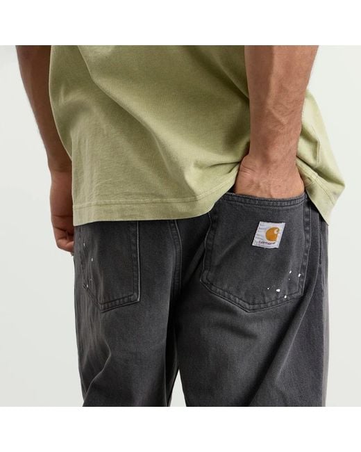 Carhartt Gray Wip Paint-Splatter Straight Jeans for men