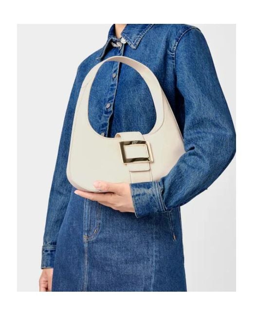 Roger Vivier Natural Belle Vivier Hobo Bag