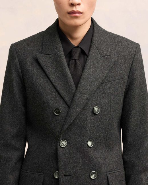 AMI Black Double Breasted Blazer for men