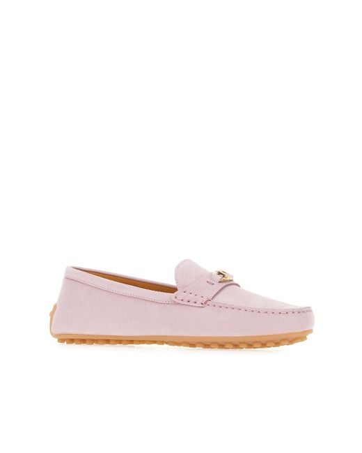 Tod's Pink Oval-T Loafers