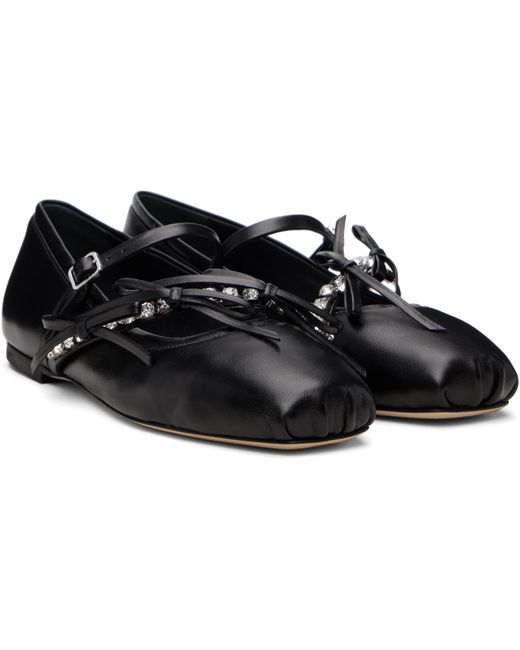 Jimmy Choo Black Loli Ballerina Flats