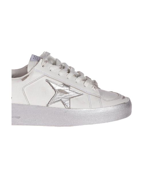 Golden Goose Deluxe Brand Gray Stardan Lace-Up Sneakers