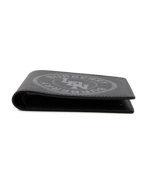 Burberry Black Logo Printed Wallet for men