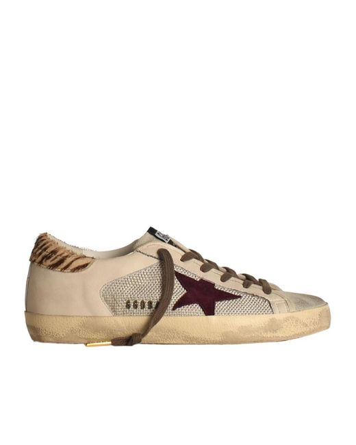 Golden Goose Deluxe Brand Brown Super Star Low-Top Sneakers