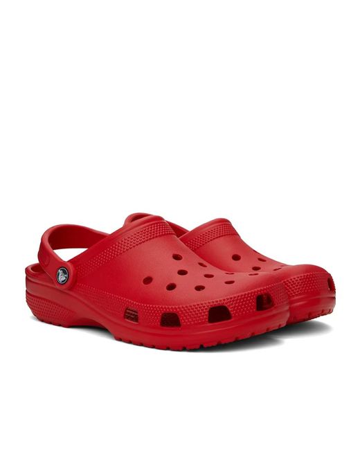 CROCSTM Red Logo Embossed Sandals for men