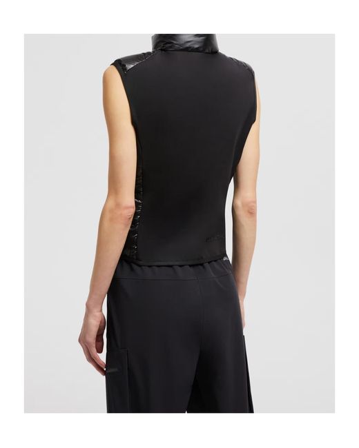 Moncler Black Grenoble Padded Zip-Up Jersey Gilet