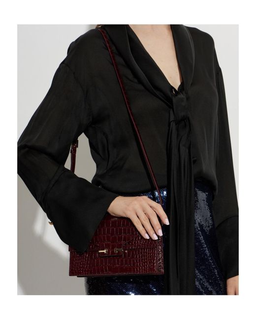 Tom Ford Purple Flap Shoulder Bag