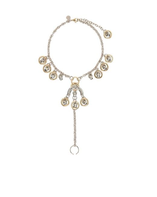 Rabanne White Spring Ring Necklace