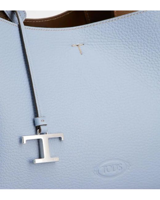 Tod's Blue Logo-Detailed Tote Bag