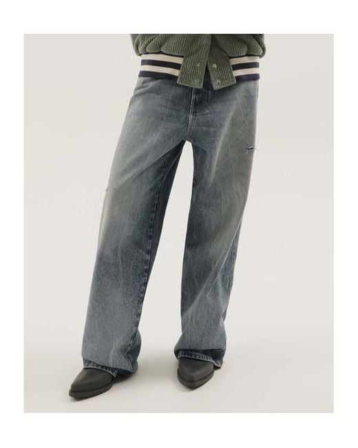 1989 STUDIO Blue Wide-Leg Jeans