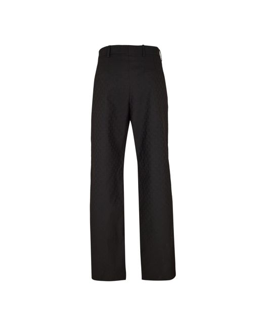 Gucci Black Simple Straight-Leg Pants for men
