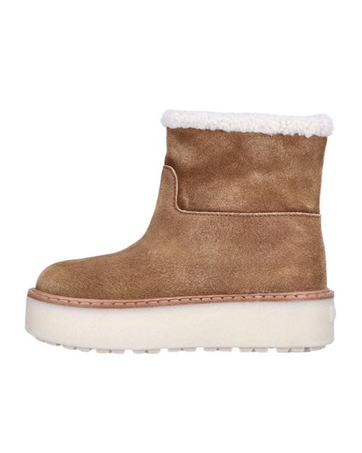 Prada Brown Logo Short Boots