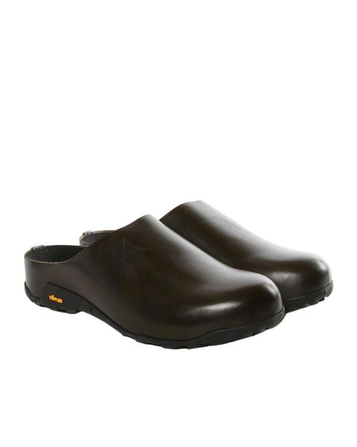 Roa Brown Fedaia Slip-On Leather Mules for men