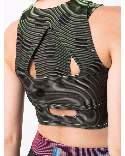 Nike Green Polka-Dot Print Performance Top