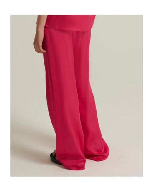 Yves Salomon Pink Drawstring Wide-Leg Pants