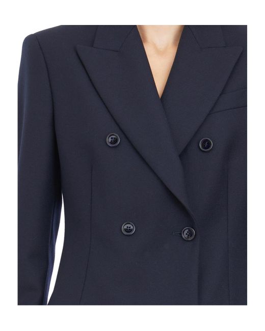 Dondup Blue Double-Breasted Blazer