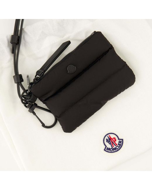 Moncler White Porte-Cartes Caradoc Noir for men