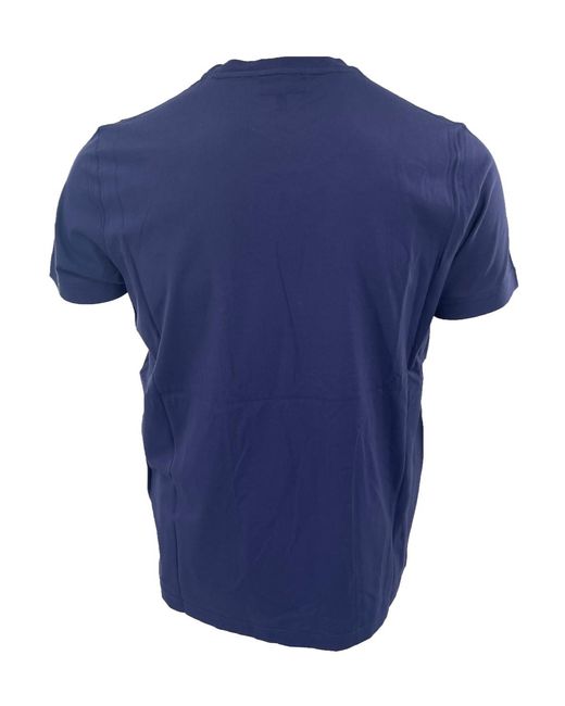 Emporio Armani Blue Ea Round-Neck T-Shirt for men