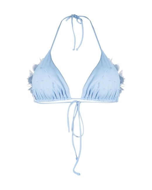 LaRevêche Blue Floral Bikini Top