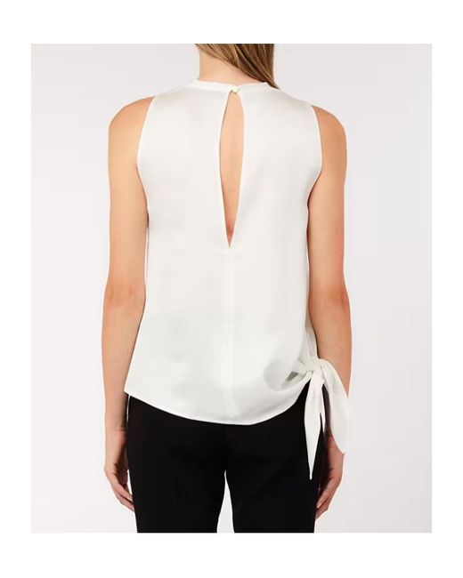 Liu Jo White Satin Top