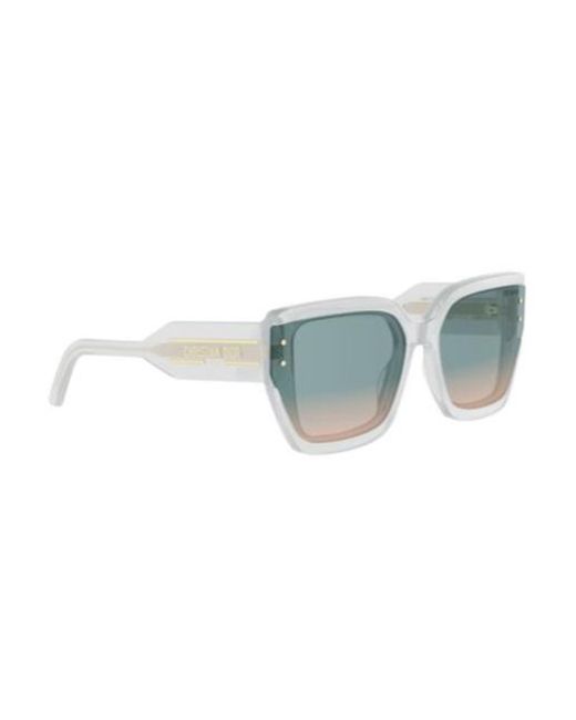 Dior Blue Eyewear Square Frame Sunglasses for men